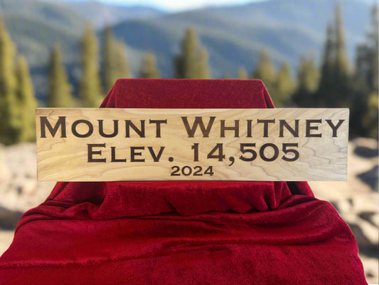 Mount Whitney Summit Sign